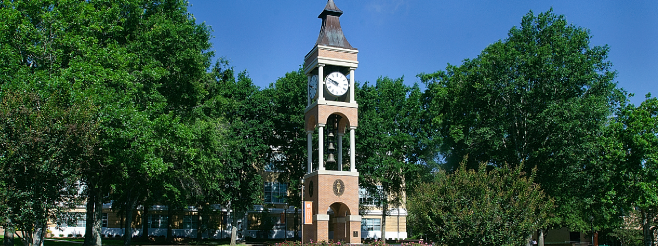 Clocktower on SHSU campus